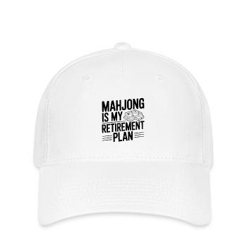 Mahjong is My Retirement Plan - Flexfit Cap - white - Front
