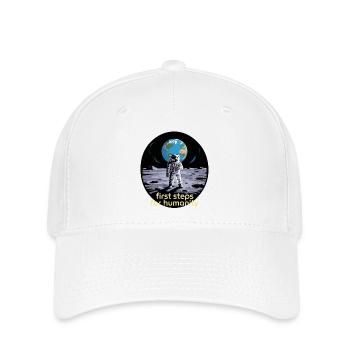 First Steps for Humanity Astronaut Moon - Flexfit Cap - white - Front