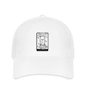 Memento Mori – Classic Hourglass Design - Flexfit Cap - white - Front