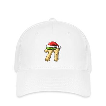 71 Number Biscuit Christmas - Flexfit Cap - white - Front