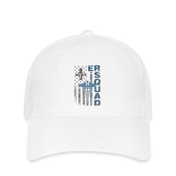 Écusson d’urgence du caducée - Casquette Flexfit - blanc - Devant