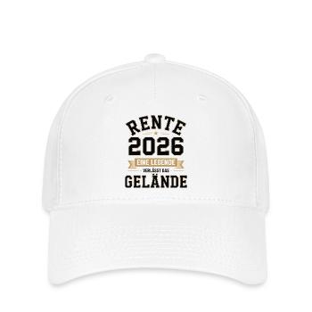 Rente 2026 Eine Legende - Flexfit Cap - Weiß - Vorne