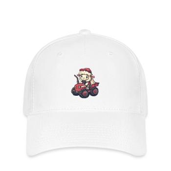 Éleveur de tracteurs à moutons - Casquette Flexfit - blanc - Devant