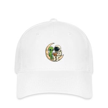 Lire le livre Astronaut Alien Space Lover - Casquette Flexfit - blanc - Devant