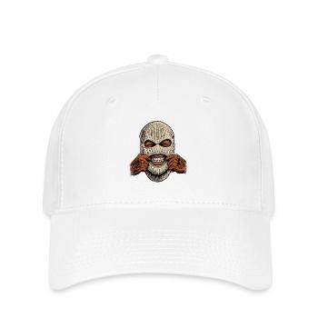 Gangster Ski Mask 90s Old School Hip Hop - Flexfit Cap - white - Front