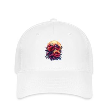 Mondlicht Blütenbouquet - Flexfit Cap - Weiß - Vorne