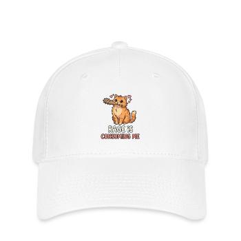 Rage Is Consuming Me Cute Cat Meme - Flexfit Cap - white - Front
