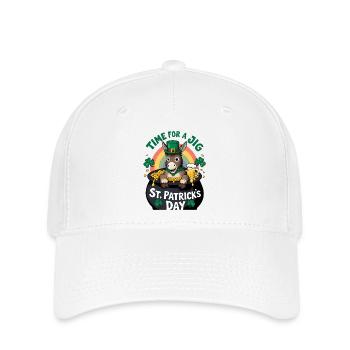 St. Patrick's Day Esel Goldtopf Regenbogen - Flexfit Cap - Weiß - Vorne