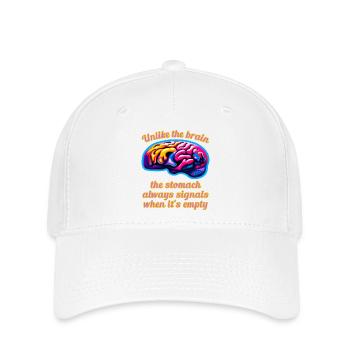 Brain & Stomach A - Flexfit Cap - white - Front
