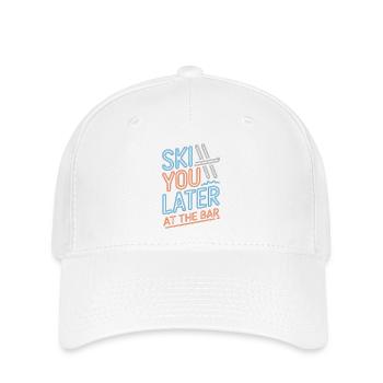 Ski You Later At The Bar Skifahren Apres Ski Bar - Flexfit Cap - Weiß - Vorne