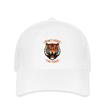 Tiger Don’t Poke The Tiger - Déclaration forte - Casquette Flexfit - blanc - Devant