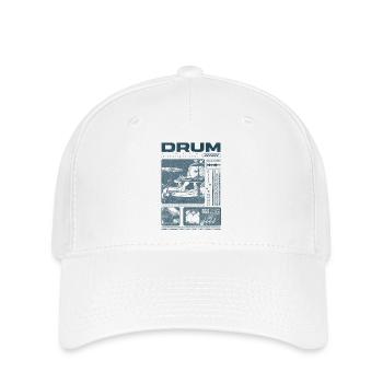 Rock Drummer Drum Player Streetwear - Flexfit Cap - white - Front
