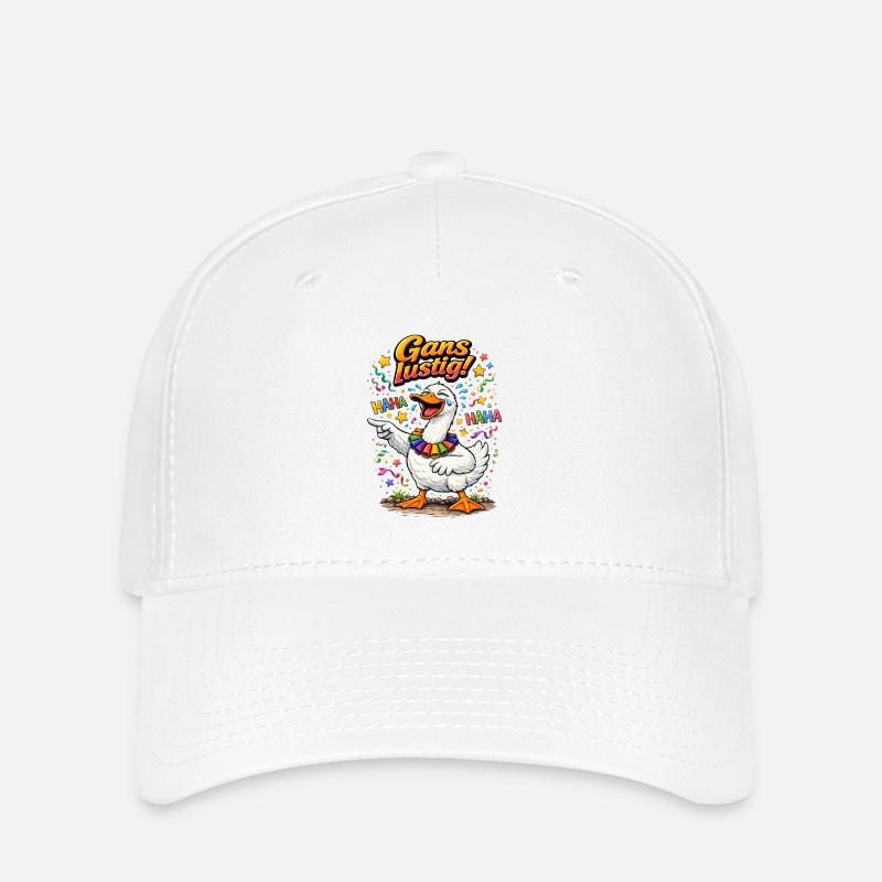Goose Funny – Foolish Fun for Carnival - Flexfit Cap - white