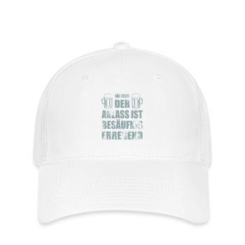 Abi 2026 | Der Anlass ist besäufniserregend - Flexfit Cap - Weiß - Vorne