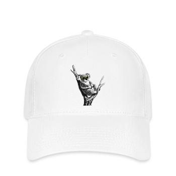Chilliger Koala  - Flexfit Cap - Weiß - Vorne