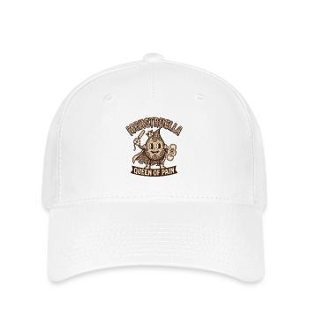 Menstruella Queen of Pain – Vintage 30s Cartoon - Flexfit Cap - Weiß - Vorne