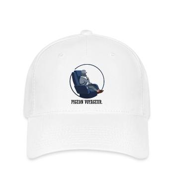 Pigeon voyageur en siège premium - Casquette Flexfit - blanc - Devant