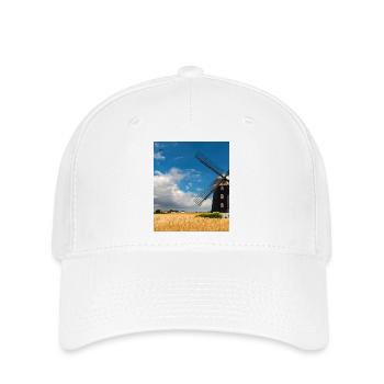 Mill among golden fields - Flexfit Cap - white - Front