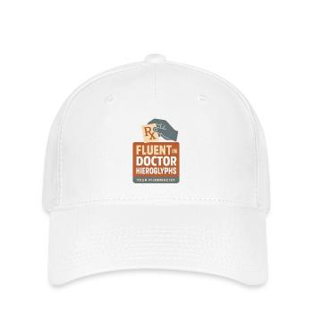 Arzt-Hieroglyphen Profi | Apotheker Humor - Flexfit Cap - Weiß - Vorne