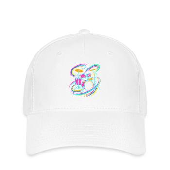 Buntes Schlagzeug - Flexfit Cap - Weiß - Vorne