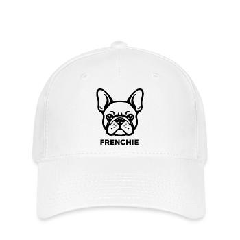 T-shirt Bouledogue français Minimaliste Frenchie Dog Lover - Casquette Flexfit - blanc - Devant