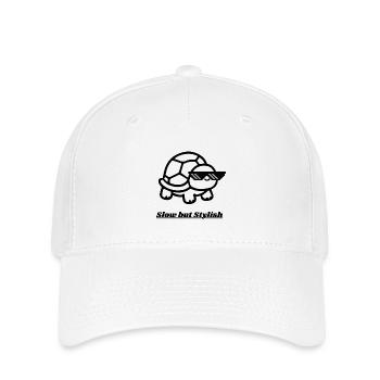 Lunettes de soleil Pixel Turtle Look Cool - Casquette Flexfit - blanc - Devant