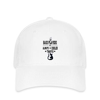 Les bassistes sont toujours plus cool que toi, musicien Art - Casquette Flexfit - blanc - Devant