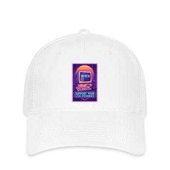 Supportez les speedrunners | Minuterie de jeu rétro - Casquette Flexfit - blanc - Devant