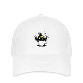 Morning grouch coffee no desire raven bad mood - Flexfit Cap - white - Front