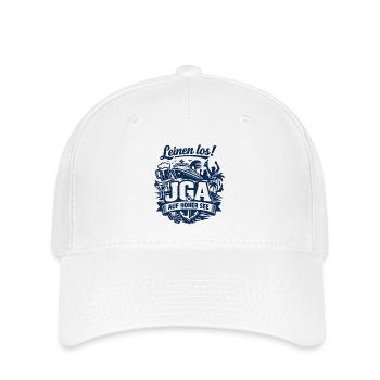 Leinen Los! JGA auf hoher See - Flexfit Cap - Weiß - Vorne