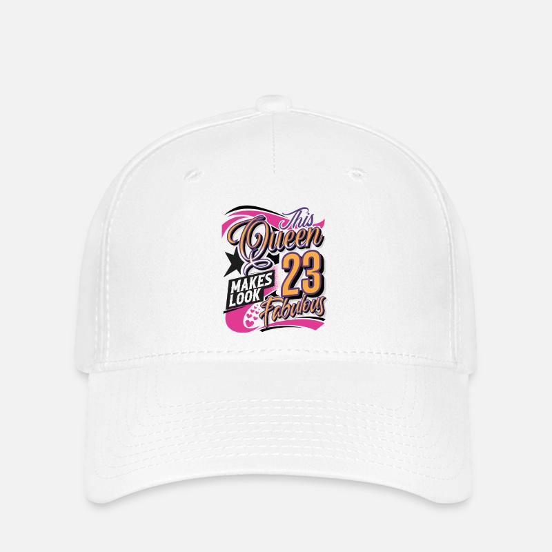 23. Geburtstag Queen - Flexfit Cap - Weiß