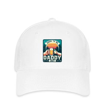 Papa 2027, Werdender Papa, Zukünftiger Vater - Flexfit Cap - Weiß - Vorne