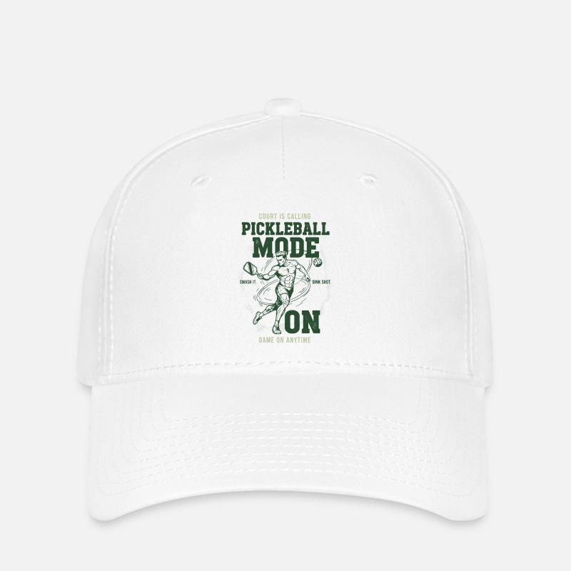 Pickleball Mode On Funny Player Love Pickleball - Flexfit Cap - white