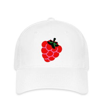 Chemise aux fruits framboise Minimaliste Style - Casquette Flexfit - blanc - Devant