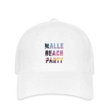 Malle Beach Party Sonnenuntergang - Flexfit Cap - Weiß - Vorne