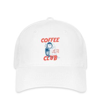 Coffee Club Hedgehog - Flexfit Cap - white - Front