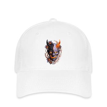 Hannya – Yōkai-Dämon - Flexfit Cap - Weiß - Vorne