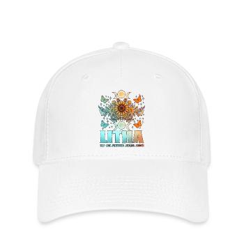 Litha Pagan Summer Solstice Midsummer Midsommar - Flexfit Cap - white - Front