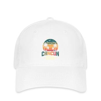 Cancun 2026 - Flexfit Cap - Weiß - Vorne