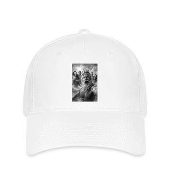 Poseidon-Selfie mit den Göttern - Flexfit Cap - Weiß - Vorne