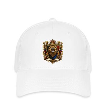 Armoiries du Lion Royal - Casquette Flexfit - blanc - Devant