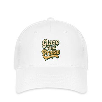 Glasur & Lob | Keramik Töpfern - Flexfit Cap - Weiß - Vorne