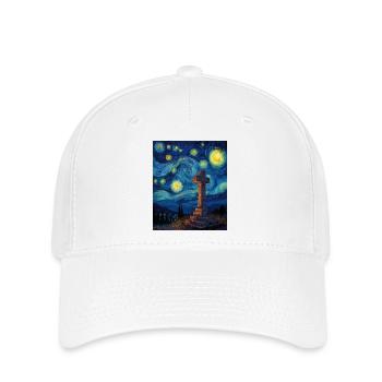 cross - Flexfit Cap - white - Front