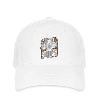 Designer d’impression : Si ça imprime, expédie Print Expert - Casquette Flexfit - blanc - Devant