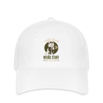 Dicton Raton Coffee – Des choses bizarres - Casquette Flexfit - blanc - Devant