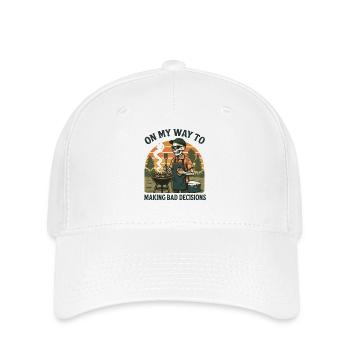 Grilling Humor On My Way To Making Bad Decisions - Flexfit Cap - white - Front