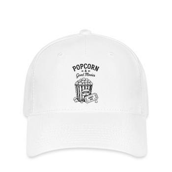 Popcorn and Good Movies Cinema Movie Ticket - Flexfit Cap - white - Front