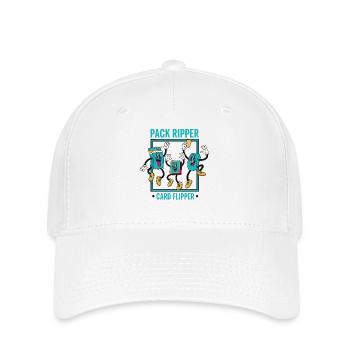 Pack Ripper Card Flipper Trading Card Collector - Flexfit Cap - white - Front