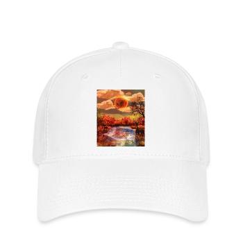 Surrealer Herbst in Estuario - Flexfit Cap - Weiß - Vorne
