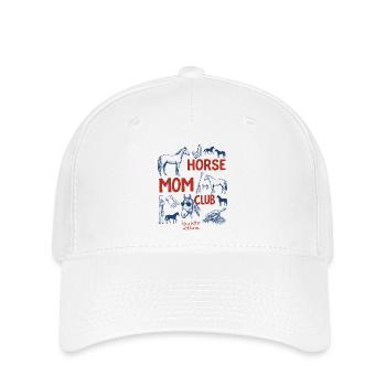 Dog Mom Club Shirt Life is Better with Dogs - Flexfit Cap - white - Front